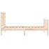 Estructura de cama sin colchón madera maciza de pino 90x200