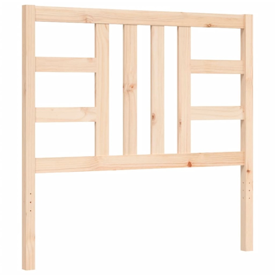 Estructura de cama sin colchón madera maciza de pino 90x200