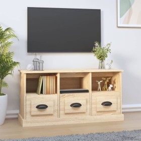 Mueble para TV madera contrachapada roble Sonoma 100x35x50