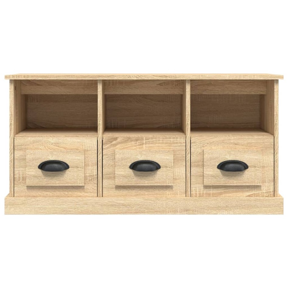 Mueble para TV madera contrachapada roble Sonoma 100x35x50