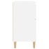 Aparador de madera contrachapada blanco brillante 60x35x70