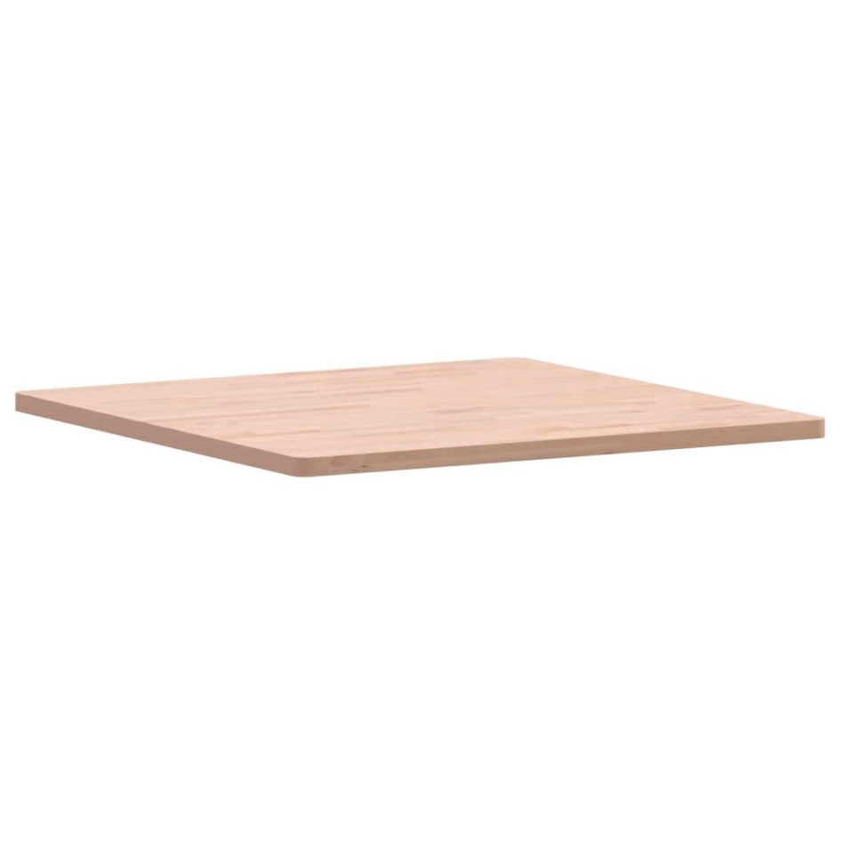 Tablero de mesa cuadrado de madera maciza de haya 80x80x2,5