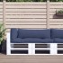 Cojines para muebles de palets 3 uds tela Oxford azul