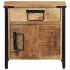 Mesita de noche madera maciza de mango 40x30x42