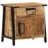 Mesita de noche madera maciza de mango 40x30x42