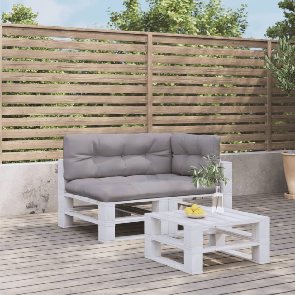 Cojines para palets 3 unidades tela