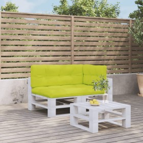 Cojines para sofá de palets 3 unidades tela verde