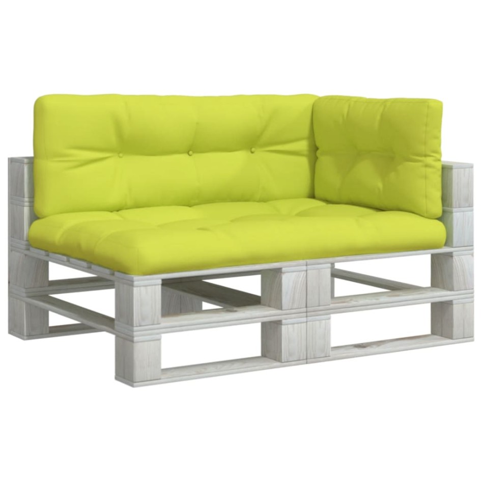 Cojines para sofá de palets 3 unidades tela verde