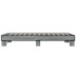 Estructura cama madera ingeniería metal gris Sonoma 100x200