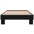 Estructura de cama madera de ingeniería y metal negro 90x200