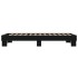 Estructura de cama madera de ingeniería y metal negro 90x200