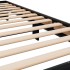 Estructura de cama madera de ingeniería y metal negro 90x200