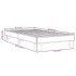 Estructura de cama madera de ingeniería y metal negro 90x200