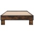 Estructura cama madera ingeniería metal roble humo 75x190