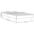 Estructura cama madera ingeniería metal roble humo 75x190