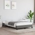 Estructura de cama sin colchón tela gris oscuro 120x190