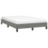 Estructura de cama sin colchón tela gris oscuro 120x190