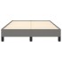 Estructura de cama sin colchón tela gris oscuro 120x190