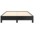 Estructura de cama sin colchón cuero sintético negro 120x190