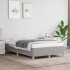Estructura de cama sin colchón tela gris claro 120x190