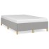 Estructura de cama sin colchón tela gris claro 120x190