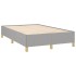 Estructura de cama sin colchón tela gris claro 120x190