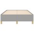 Estructura de cama sin colchón tela gris claro 120x190
