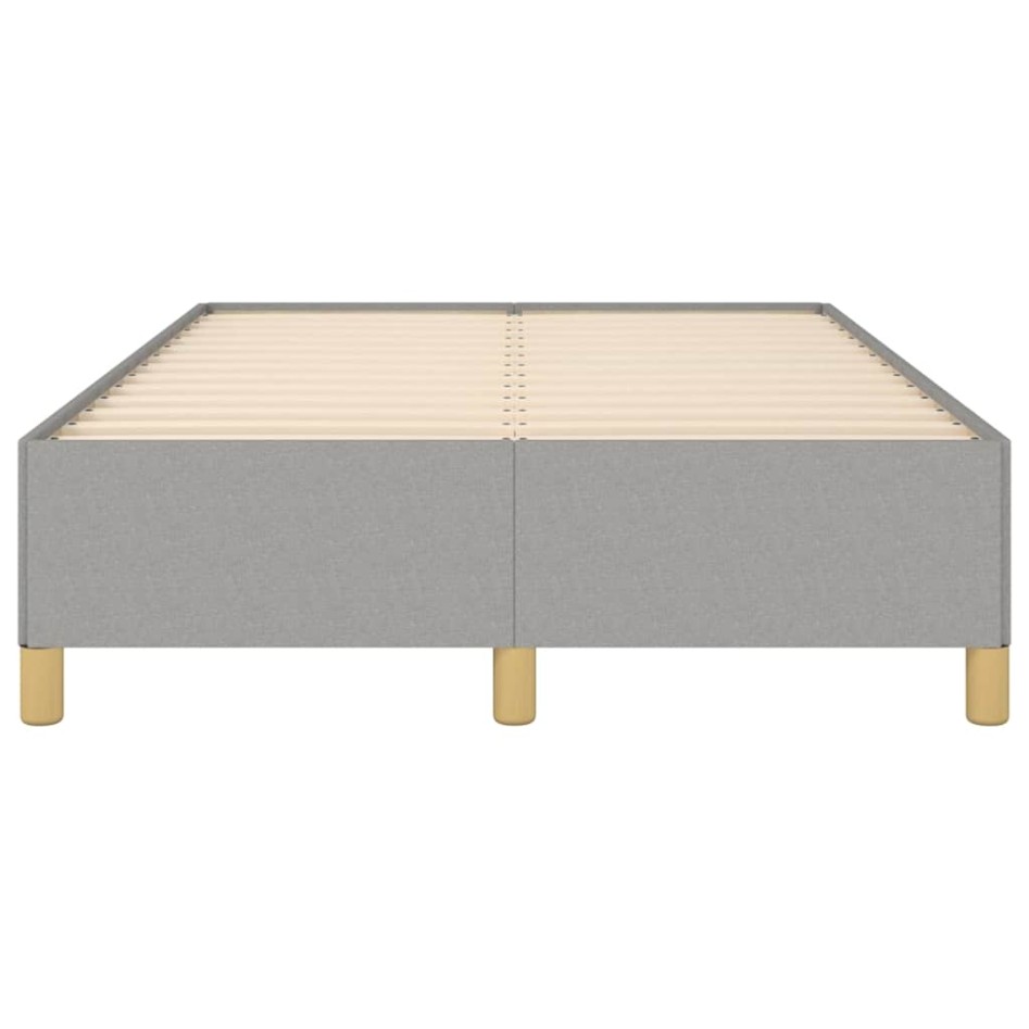 Estructura de cama sin colchón tela gris claro 120x190