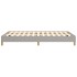 Estructura de cama sin colchón tela gris claro 120x190