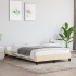 Estructura de cama sin colchón tela crema 120x190