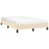 Estructura de cama sin colchón tela crema 120x190
