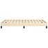 Estructura de cama sin colchón tela crema 120x190