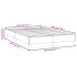 Estructura de cama sin colchón tela crema 120x190