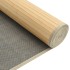 Alfombra rectangular bambú color natural claro 80x1000