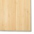 Alfombra rectangular bambú color natural claro 80x1000