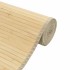 Alfombra rectangular bambú color natural claro 70x1000