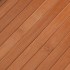 Alfombra rectangular bambú marrón 60x1000