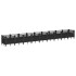 Jardinera con clavijas PP negro 363,5x43,5x43,5