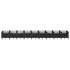 Jardinera con clavijas PP negro 363,5x43,5x43,5
