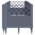 Jardinera con clavijas PP azul gris 123,5x43,5x43,5