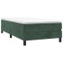 Estructura cama sin colchón terciopelo verde oscuro 100x200