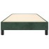 Estructura cama sin colchón terciopelo verde oscuro 100x200