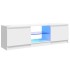 Mueble de TV con luces LED blanco brillante 120x30x35,5