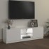 Mueble de TV con luces LED blanco brillante 120x30x35,5