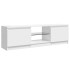 Mueble de TV con luces LED blanco brillante 120x30x35,5