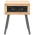 Mesita de noche de madera maciza de abeto 43x38x50