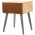 Mesita de noche de madera maciza de abeto 43x38x50