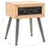 Mesita de noche de madera maciza de abeto 43x38x50