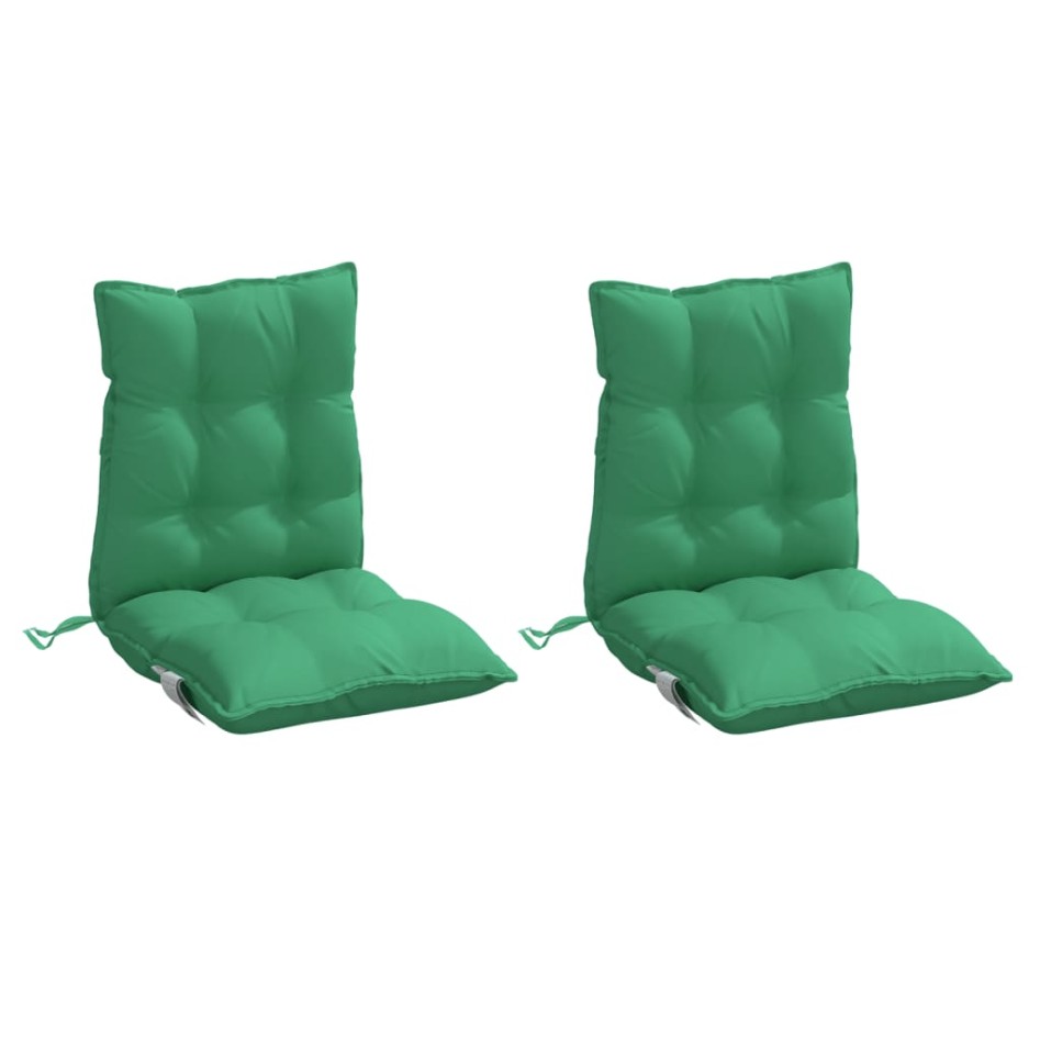 Cojines para silla con respaldo bajo 2 uds tela Oxford