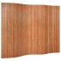 Biombo divisor de bambú marrón 165x250